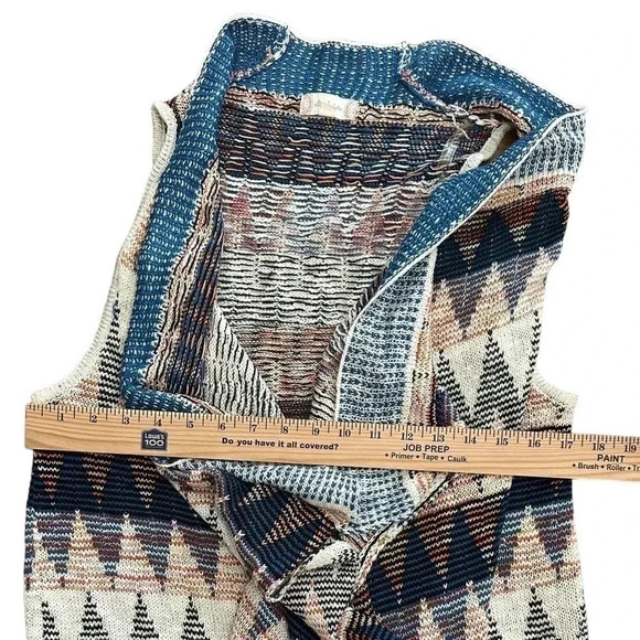 Altar’d State Aztec Sweater Women’s Small Southwest Longline Sleeveless Vest - Picture 6 of 6